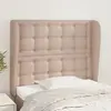 vidaXL Tête de lit avec oreilles Cappuccino 93x23x118/128cm Similicuir