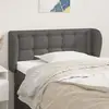vidaXL Tête de lit avec oreilles Gris 83x23x78/88 cm Similicuir