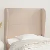 vidaXL Tête de lit avec oreilles Cappuccino 103x23x118/128 cm