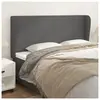 vidaXL Tête de lit avec oreilles Gris 183x23x118/128 cm Similicuir