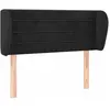 vidaXL Tête de lit avec oreilles Noir 83x23x78/88 cm Velours