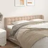 Non communiqué vidaXL Tête de lit avec oreilles Cappuccino 203x23x78/88 cm Similicuir