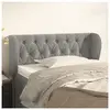 vidaXL Tête de lit avec oreilles Gris clair 103x23x78/88 cm Velours