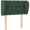 Tête de lit avec oreilles Vert foncé 83x23x78/88 cm Velours vidaXL