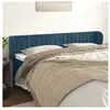 vidaXL Tête de lit avec oreilles Bleu foncé 163x23x78/88 cm Velours