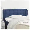 vidaXL Tête de lit avec oreilles Bleu 93x23x78/88 cm Tissu
