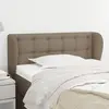 vidaXL Tête de lit avec oreilles Taupe 93x23x78/88 cm Tissu