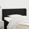 vidaXL Tête de lit avec oreilles Noir 83x16x78/88 cm Tissu