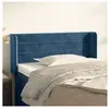 vidaXL Tête de lit avec oreilles Bleu Foncé 83x16x78/88 cm Velours