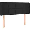 vidaXL Tête de lit avec oreilles Noir 103x16x78/88 cm Velours