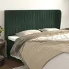 vidaXL Tête de lit avec oreilles Vert foncé 163x23x118/128 cm Velours