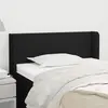 vidaXL Vidaxl Tête De Lit Avec Oreilles Noir 103x16x78/88 Cm Tissu