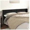 vidaXL Tête de lit avec oreilles Noir 163x16x78/88 cm Velours