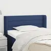 vidaXL Tête de lit avec oreilles Bleu 103x16x78/88 cm Tissu