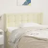 vidaXL Tête de lit avec oreilles Crème 93x16x78/88 cm Similicuir