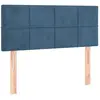 vidaXL Tête de lit à LED Bleu foncé 90x5x78/88 cm Velours
