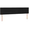 vidaXL Tête de lit à LED Noir 160x5x78/88 cm Tissu