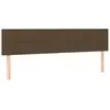 vidaXL Tête de lit à LED Marron Foncé 180x5x78/88 cm Tissu