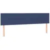 vidaXL Tête de lit à LED Bleu 180x5x78/88 cm Tissu