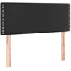 vidaXL Tête de lit à LED Noir 100x5x78/88 cm Similicuir