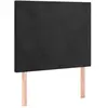 vidaXL Tête de lit à LED Noir 90x5x118/128 cm Velours