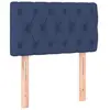 vidaXL Tête de lit à LED Bleu 80x7x78/88 cm Tissu