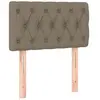 vidaXL Tête de lit à LED Taupe 80x7x78/88 cm Tissu