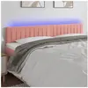 vidaXL Tête de lit à LED Rose 160x5x78/88 cm Velours