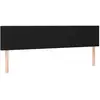 vidaXL Tête de lit à LED Noir 160x5x78/88 cm Tissu