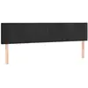 vidaXL Tête de lit à LED Noir 180x5x78/88 cm Velours