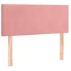 vidaXL Tête de lit à LED Rose 100x5x78/88 cm Velours
