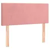 vidaXL Tête de lit à LED Rose 90x5x78/88 cm Velours
