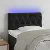 vidaXL Tête de lit à LED Noir 80x7x78/88 cm Velours