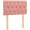 vidaXL Tête de lit à LED Rose 80x7x78/88 cm Velours