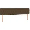 vidaXL Tête de lit à LED Marron foncé 200x7x78/88 cm Tissu