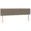 vidaXL Tête de lit à LED Taupe 180x7x78/88 cm Tissu