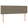 vidaXL Tête de lit à LED Taupe 160x7x78/88 cm Tissu