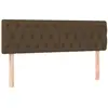 vidaXL Tête de lit à LED Marron foncé 160x7x78/88 cm Tissu