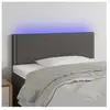 vidaXL Tête de lit à LED Gris 80x5x78/88 cm Similicuir