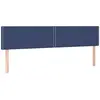 vidaXL Tête de lit à LED Bleu 180x5x78/88 cm Tissu