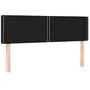 vidaXL Tête de lit à LED Noir 144x5x78/88 cm Tissu