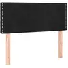 vidaXL Tête de lit à LED Noir 90x5x78/88 cm Velours