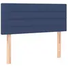 vidaXL Tête de lit à LED Bleu 100x5x78/88 cm Tissu