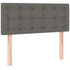 vidaXL Tête de lit à LED Gris 90x5x78/88 cm Similicuir