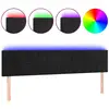 vidaXL Tête de lit à LED Noir 200x5x78/88 cm Velours