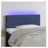 vidaXL Tête de lit à LED Bleu 80x5x78/88 cm Tissu