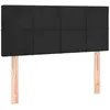 vidaXL Tête de lit à LED Noir 100x5x78/88 cm Velours
