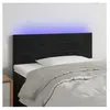 vidaXL Tête de lit à LED Noir 90x5x78/88 cm Velours
