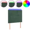 vidaXL Tête de lit à LED Vert foncé 90x5x78/88 cm Velours