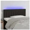 vidaXL Tête de lit à LED Noir 80x5x78/88 cm Tissu